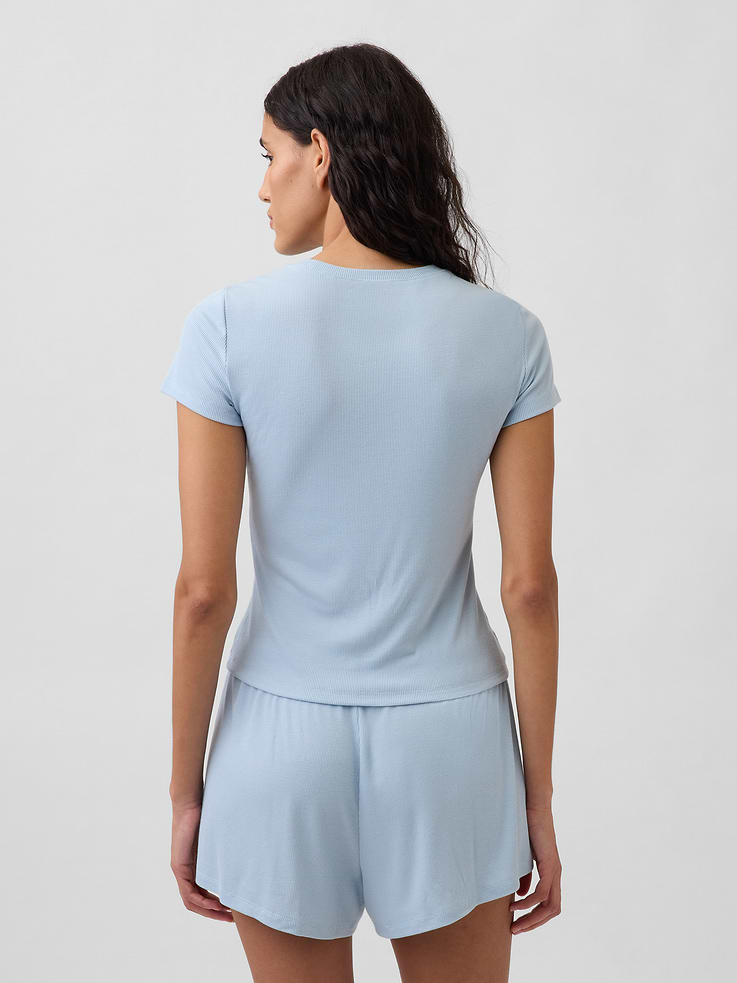 Image number 3 showing, Mini Rib PJ T-Shirt