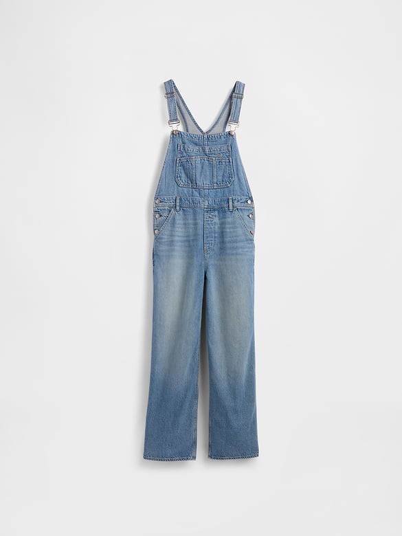 UltraSoft Denim Relaxed Overalls