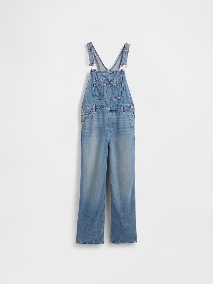 Image number 5 showing, UltraSoft Denim Relaxed Overalls
