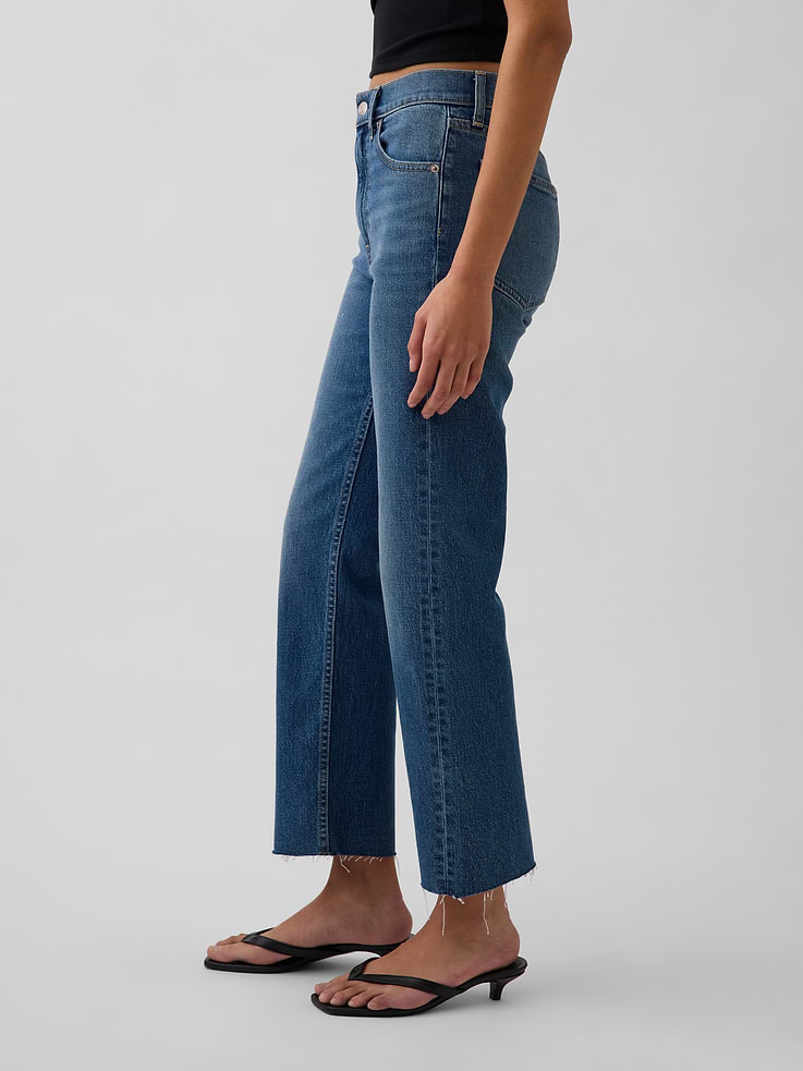 Image number 3 showing, High Rise ’90s Slim Straight Crop Jeans