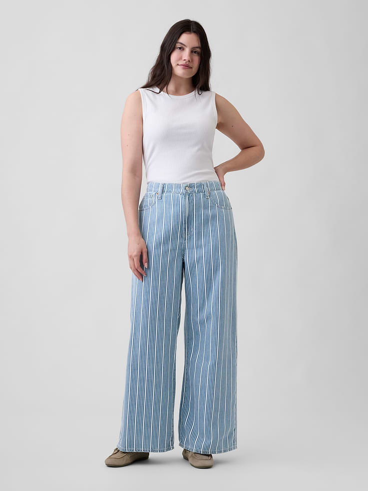 Image number 5 showing, High Rise Soft Wide-Leg Jeans