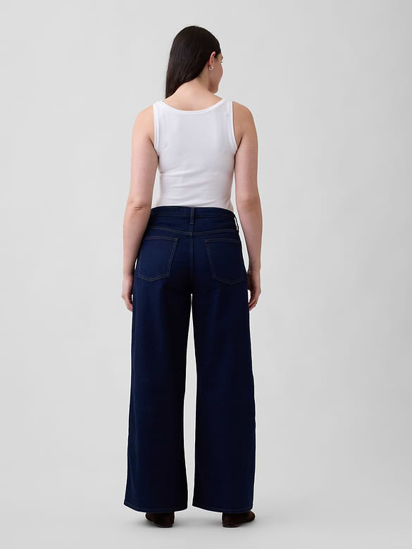 Mid Rise Wide-Leg Jeans