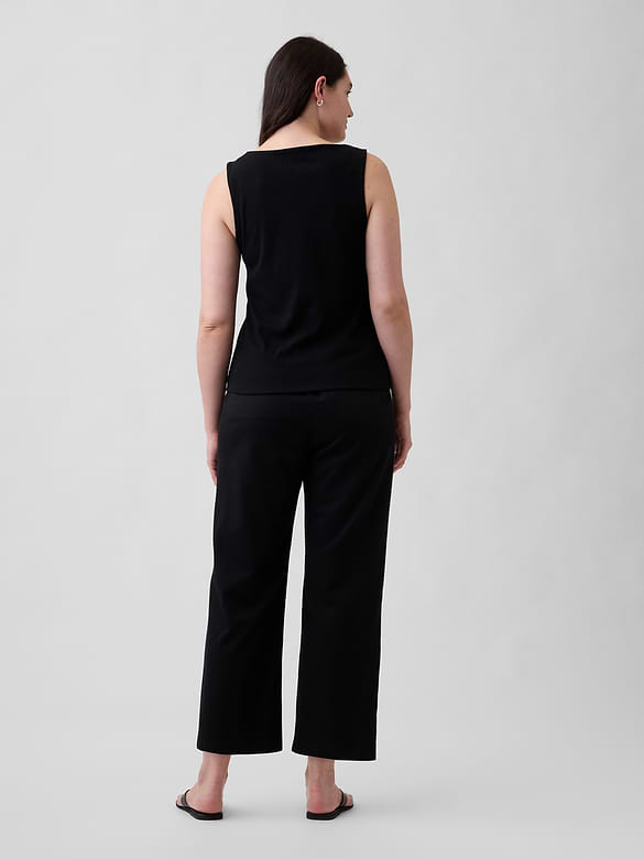 Mid Rise Easy Twill Pants