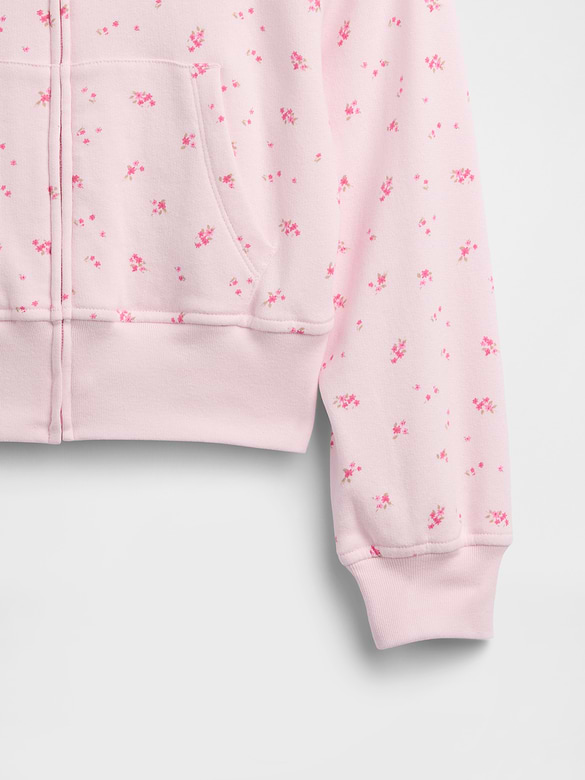 Kids Relaxed Print French Terry Zip Hoodie