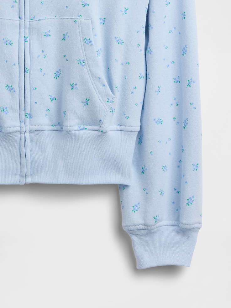 Image number 3 showing, Kids Relaxed Print French Terry Zip Hoodie
