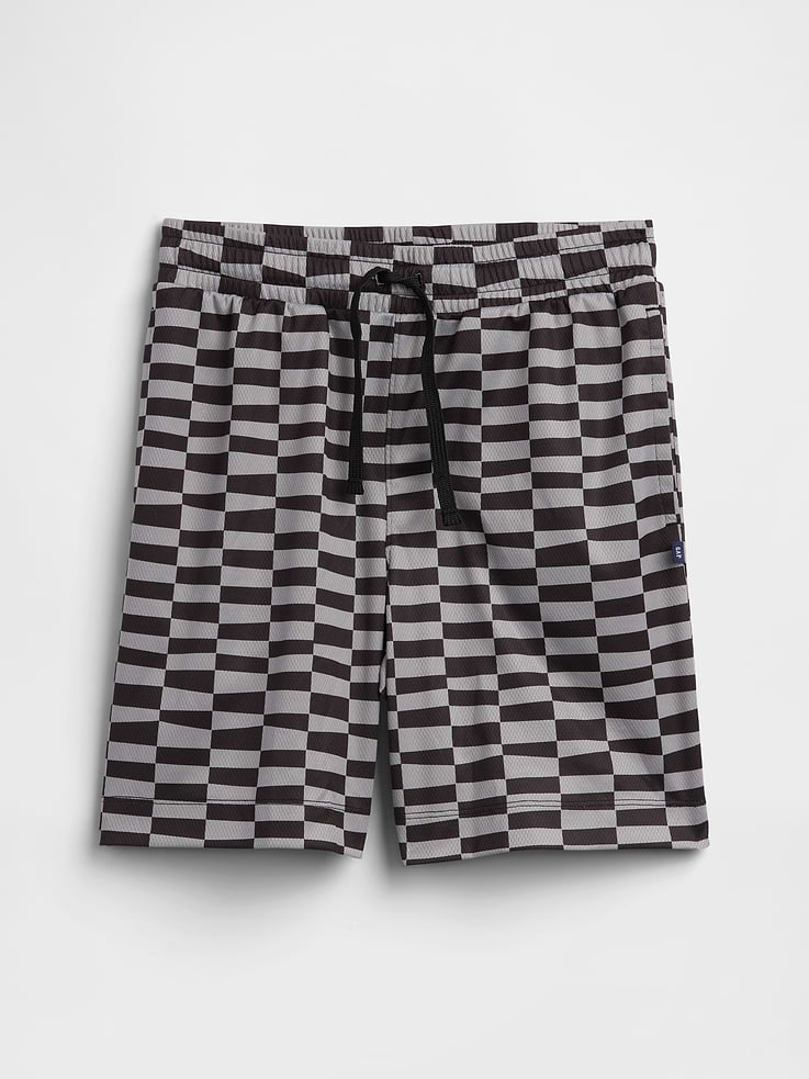 Image number 1 showing, Kids 100% Recycled Pull-On Mesh Shorts