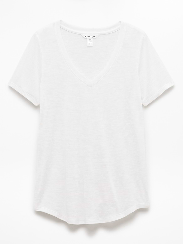 Breezy Scoop V-Neck Tee
