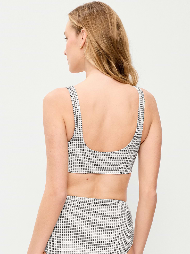 Image number 2 showing, Pique Scoop-Neck Swim Top