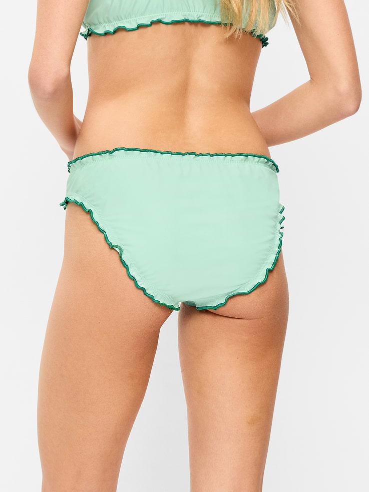 Image 2 de 9, Bas de maillot de bain taille mi-basse à volants