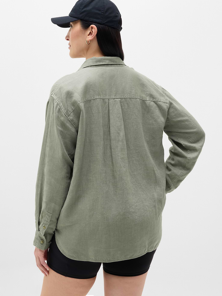 Image number 6 showing, Retreat Linen Top