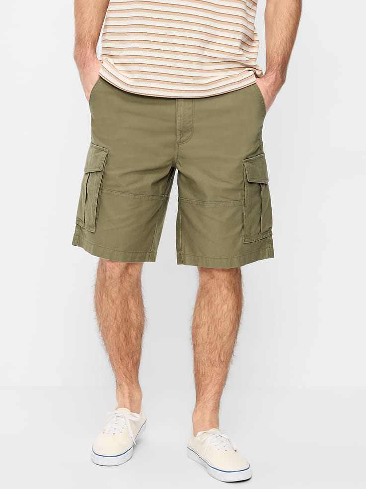 Image number 2 showing, 90's Loose Lived-In Cargo Shorts -- 10-inch inseam