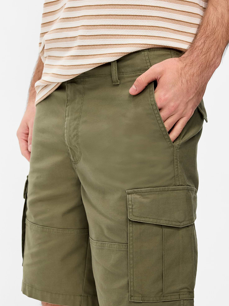 Image number 4 showing, 90's Loose Lived-In Cargo Shorts -- 10-inch inseam