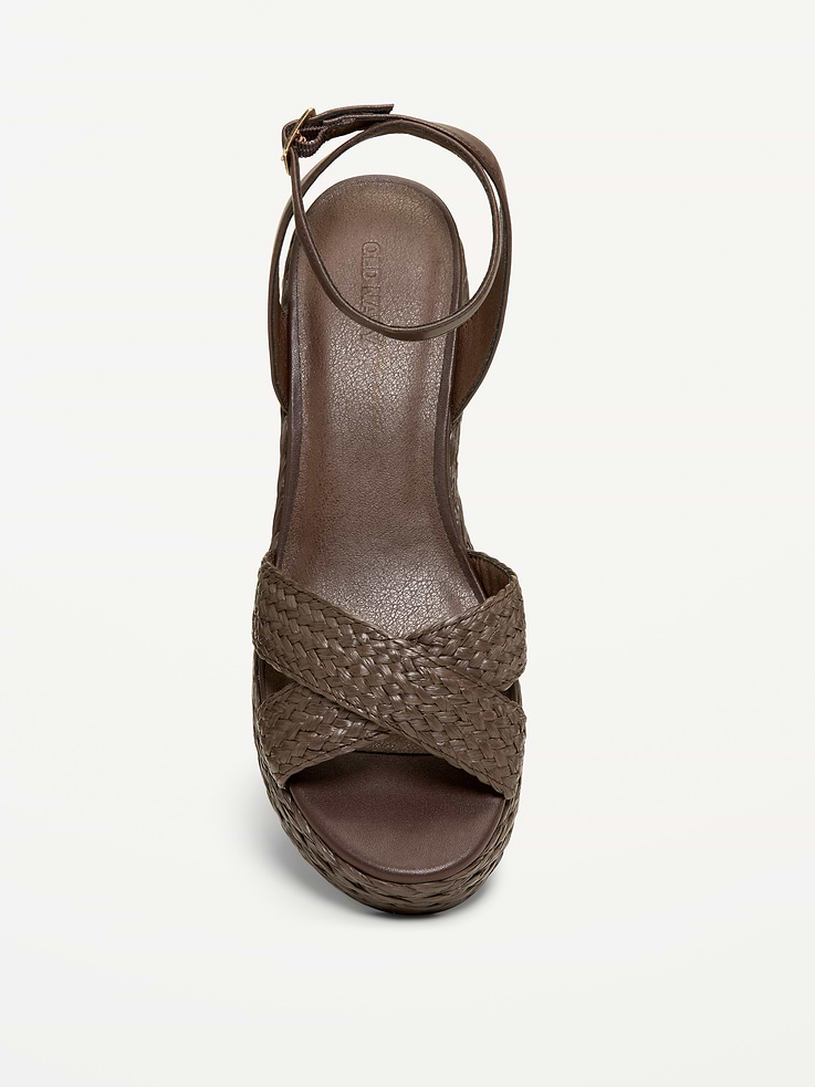 Image number 3 showing, Raffia Platform Sandals for Women