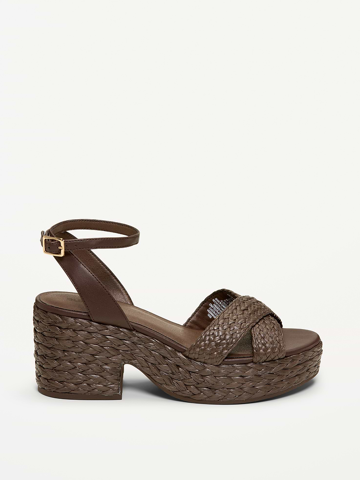 Image number 4 showing, Raffia Platform Sandals for Women