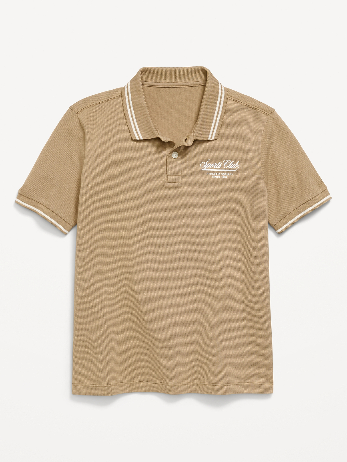 Short-Sleeve Pique Graphic Polo Shirt for Boys | Old Navy