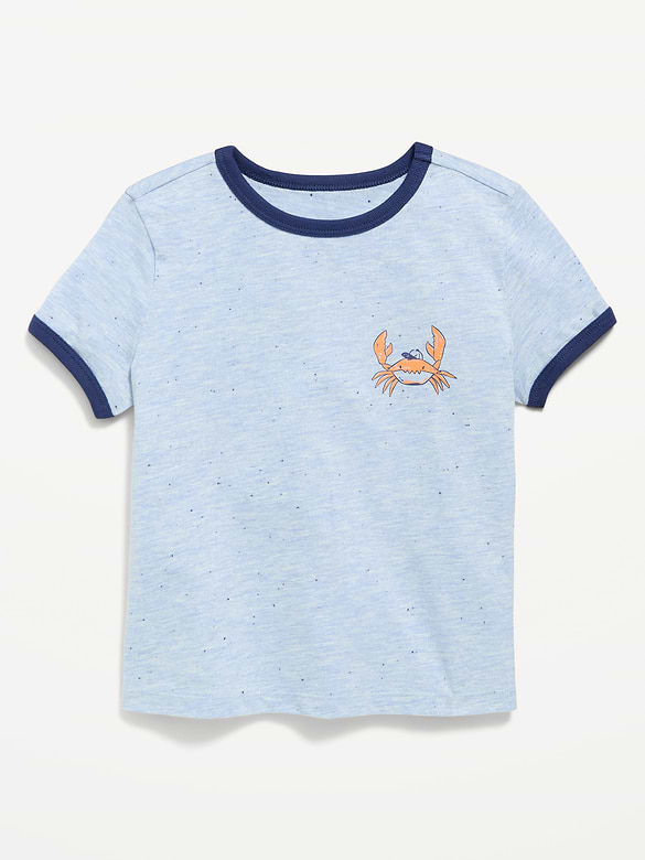 Short-Sleeve Ringer Graphic T-Shirt for Toddler Boys
