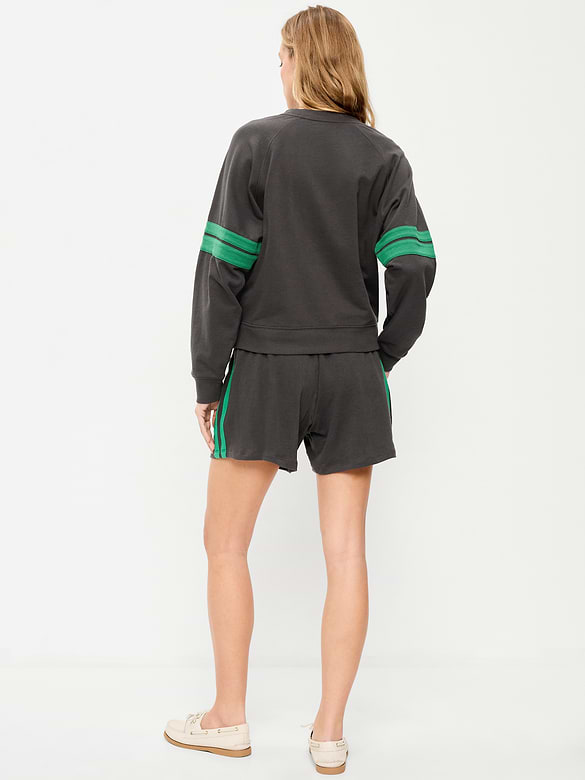 High-Waisted Pull-On Shorts -- 5-inch inseam