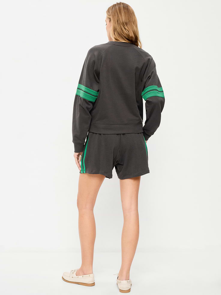 L'image numéro 3 présente Short à taille haute extensible, entrejambe de 12,5 cm