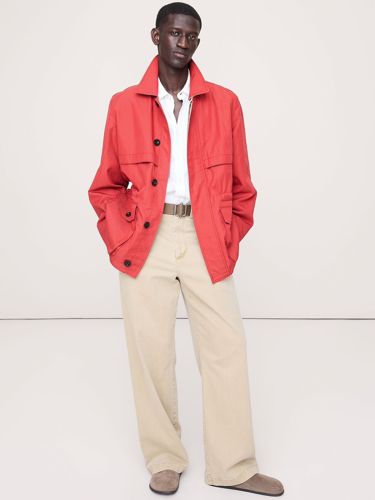 Cotton-Nylon Field Jacket | Banana Republic