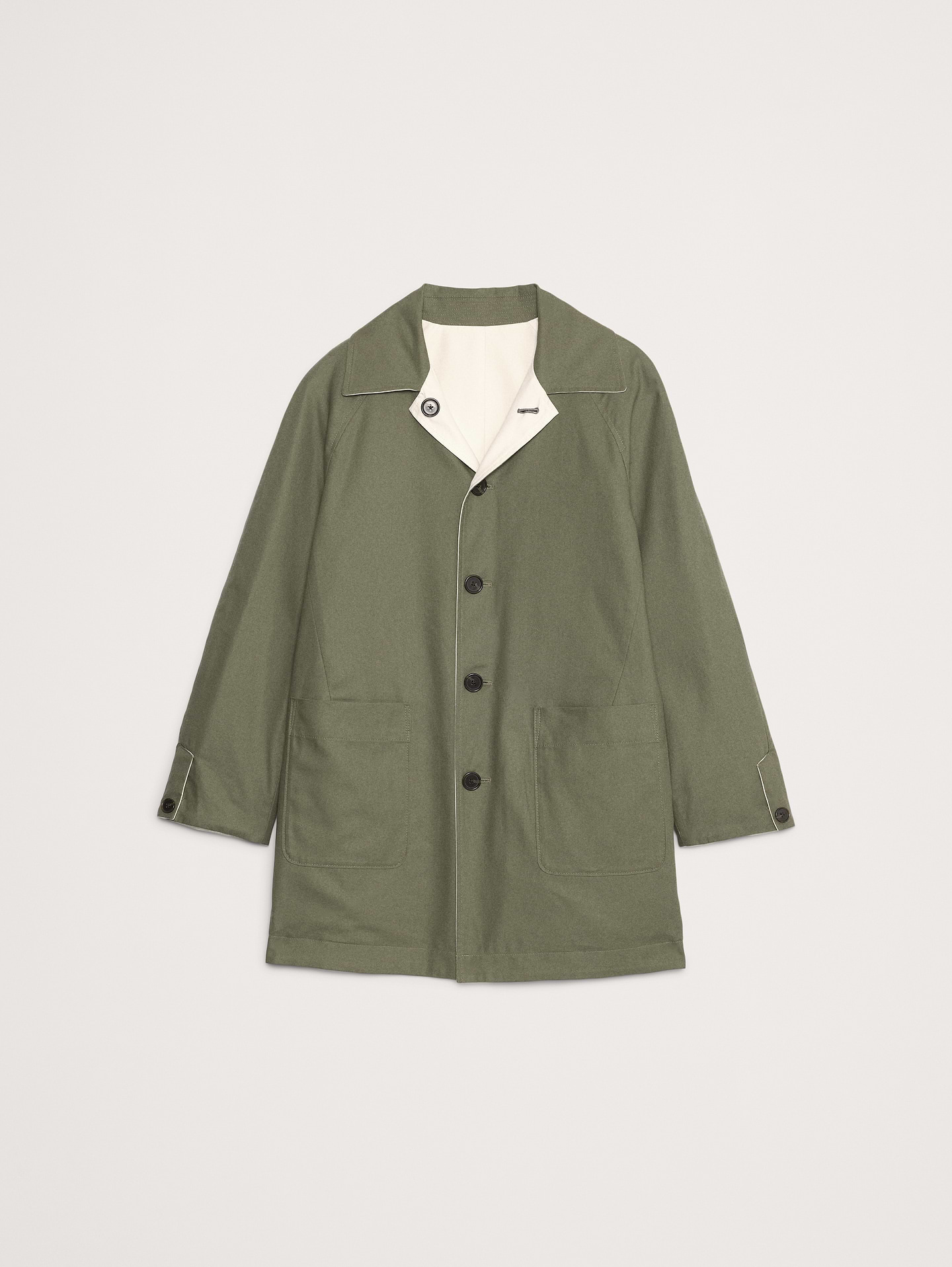 Image number 5 showing, Short Reversible Cotton Car Coat