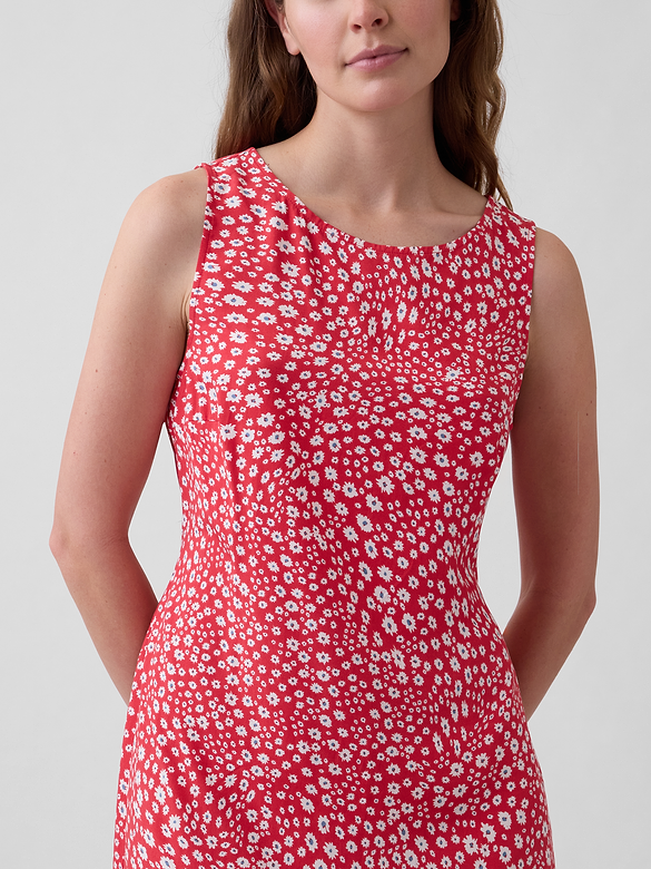 Print Sleeveless Mini Dress