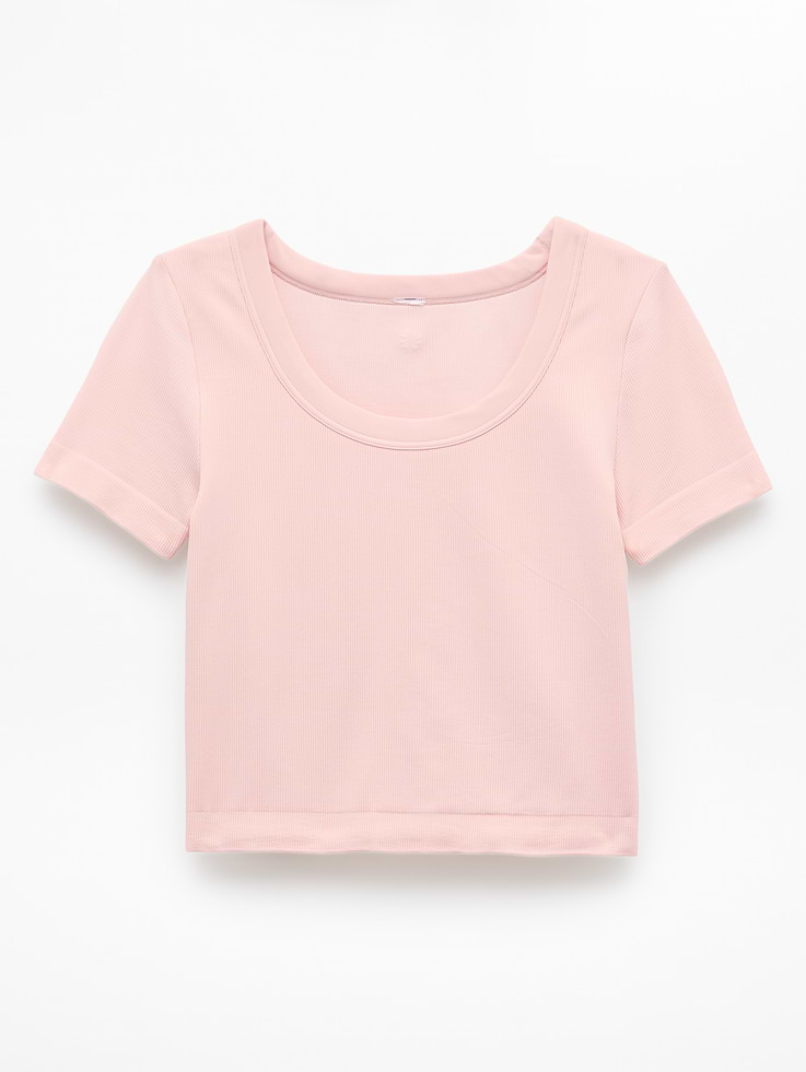 Image number 5 showing, Athleta Girl Rise Above Rib Scoop Tee