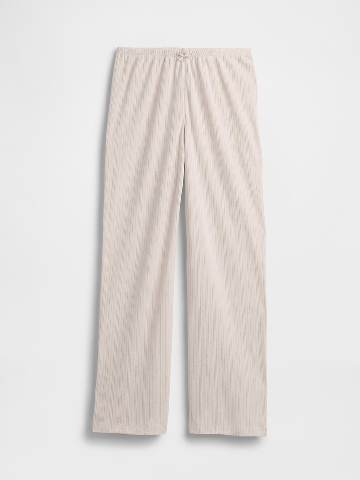 Image 6 de 7, Pantalon de pyjama en tricot pointelle