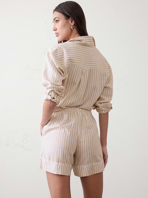 Anyday High-Rise Linen-Blend Short