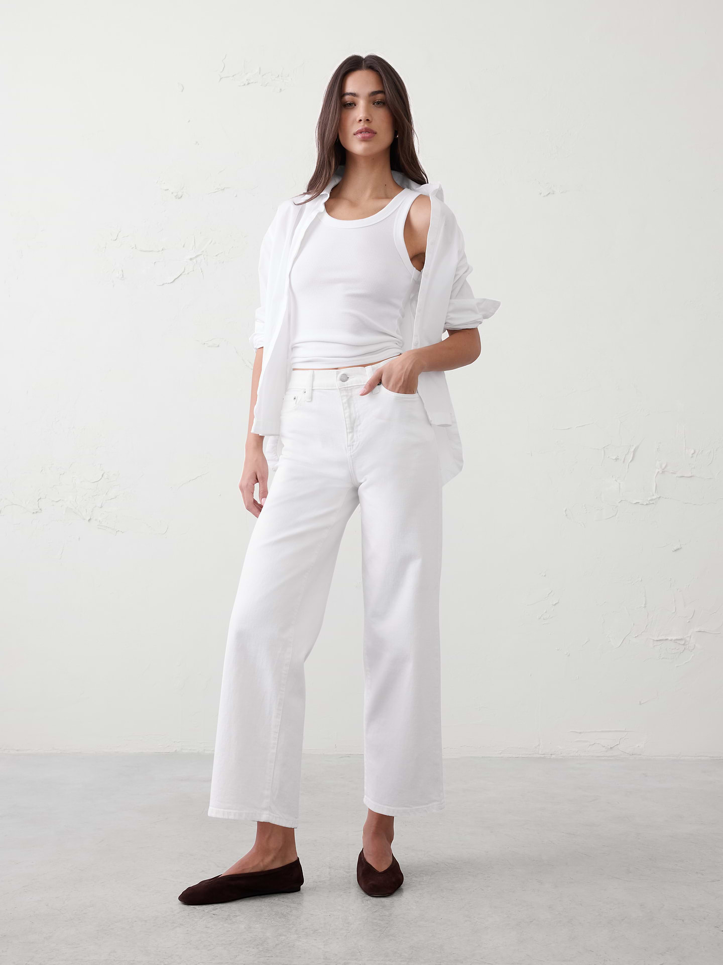 Image number 1 showing, Straight High-Rise Jean