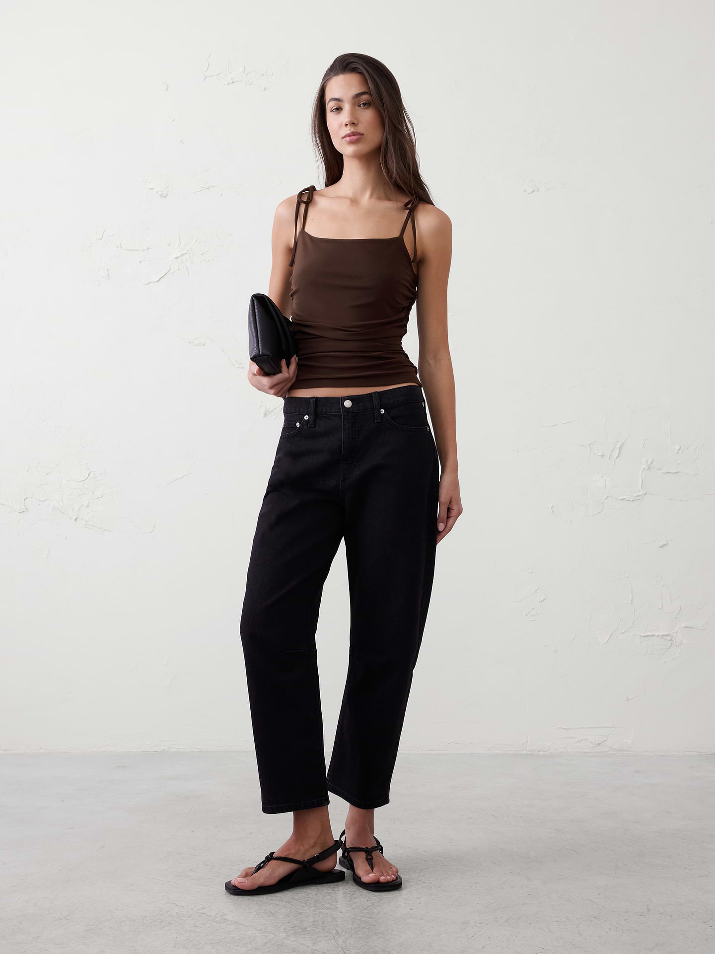 Image number 1 showing, Tie Mesh Camisole