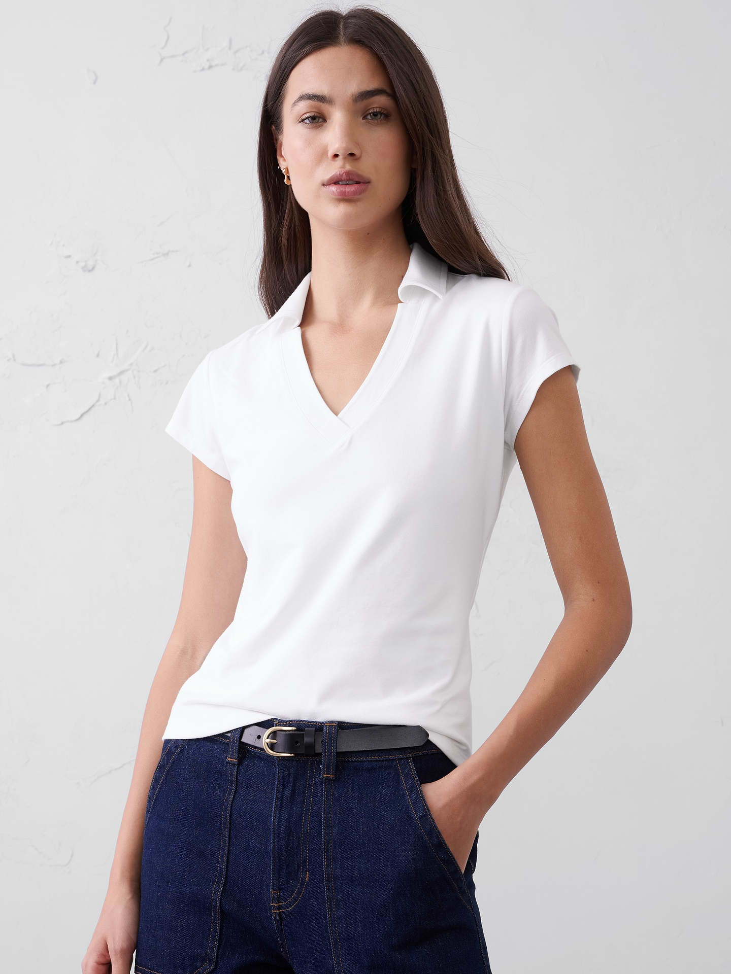 Image number 1 showing, Soft Stretch Polo