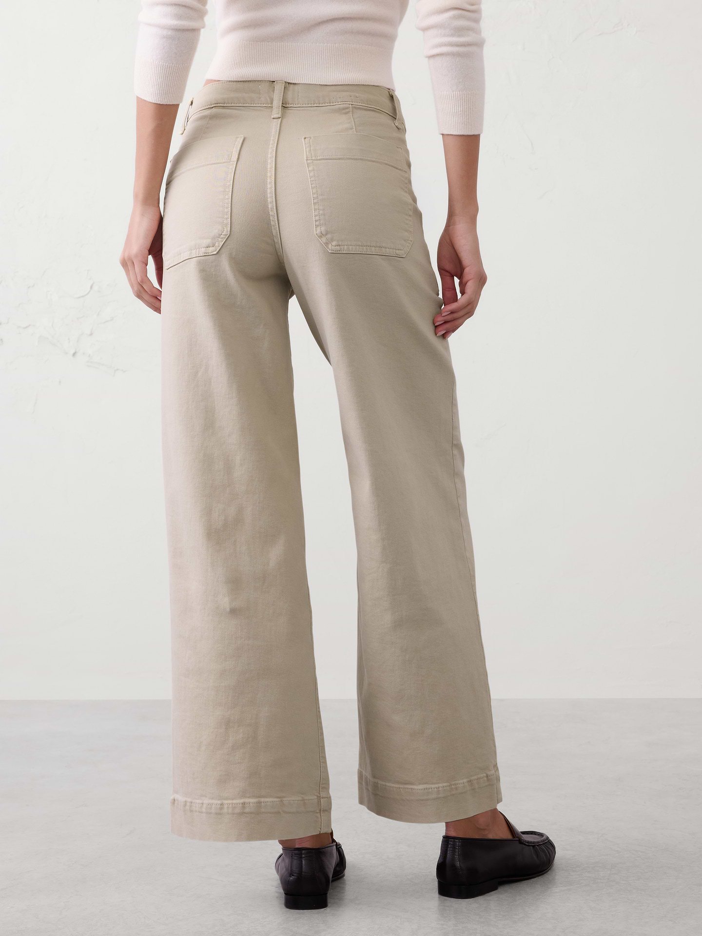 Image 2 of 4, Wide-Leg High-Rise Utility Jean