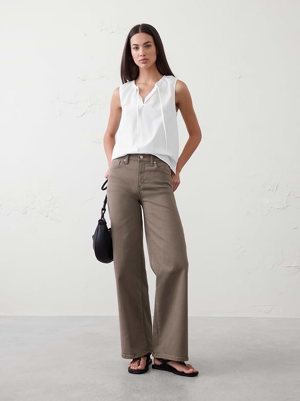 Gathered-Neck Top