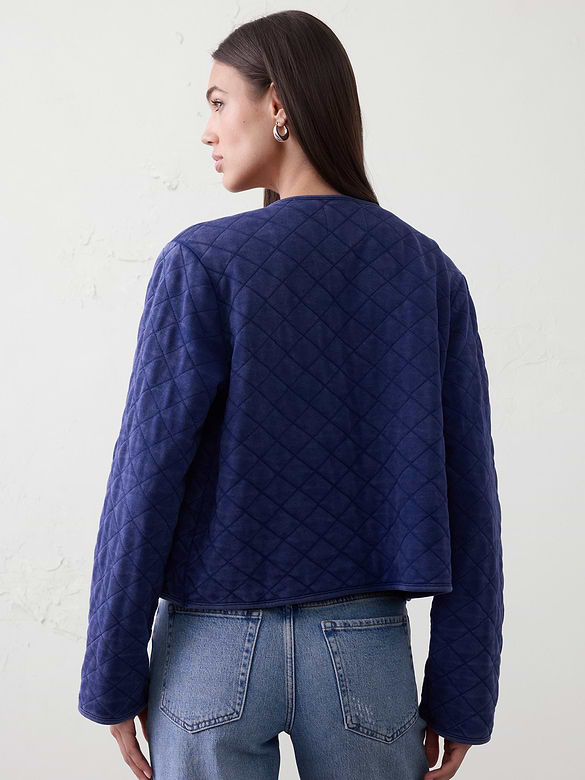Quilted Knit Jacket