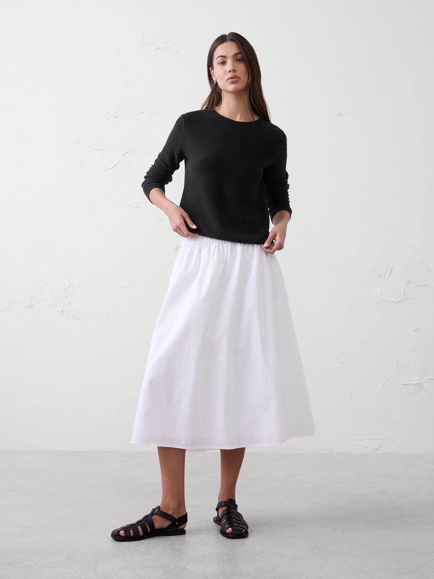 Image number 1 showing, Texture Stitch Tie-Back Sweater