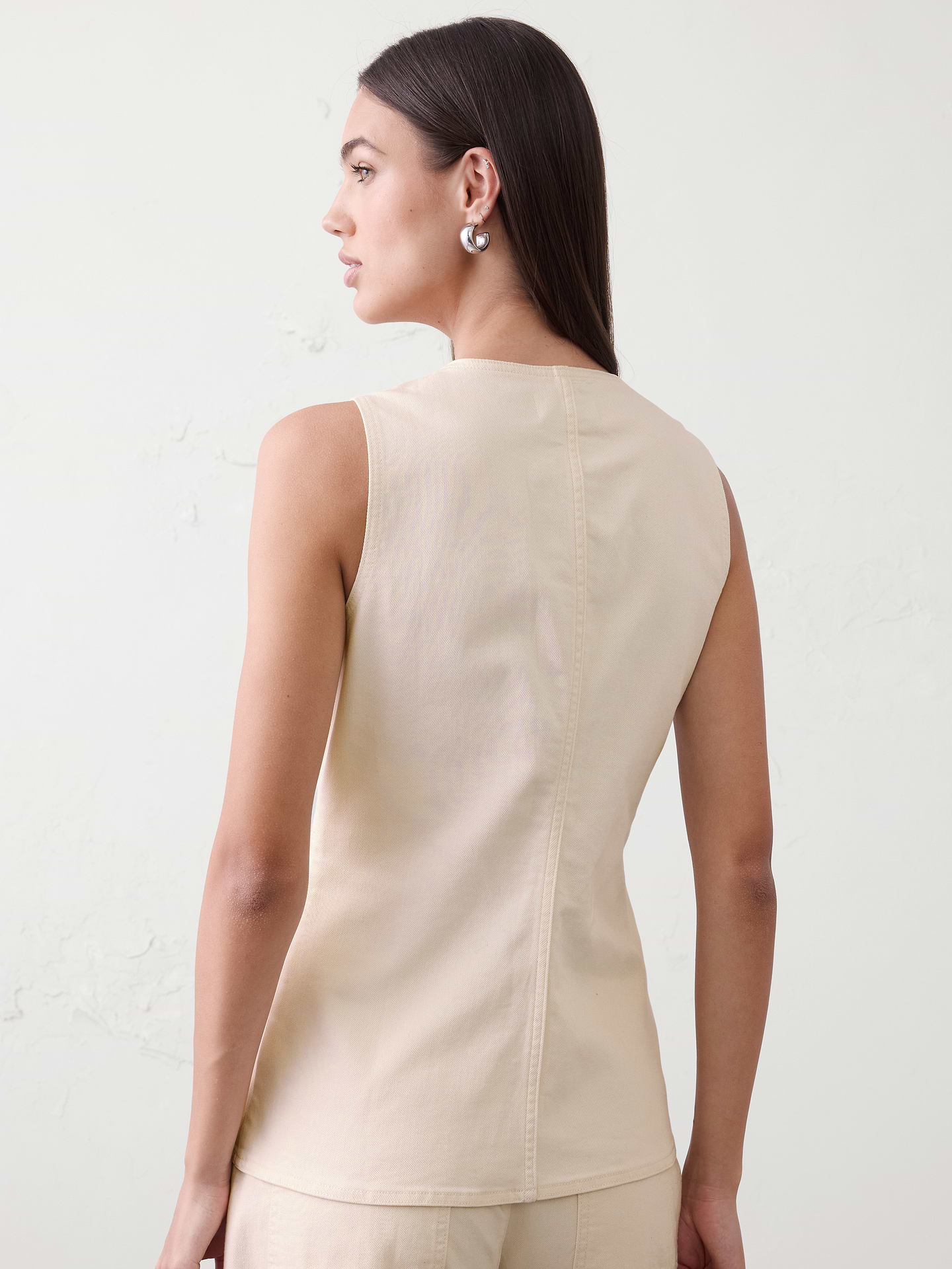 Image number 5 showing, Long Denim Vest