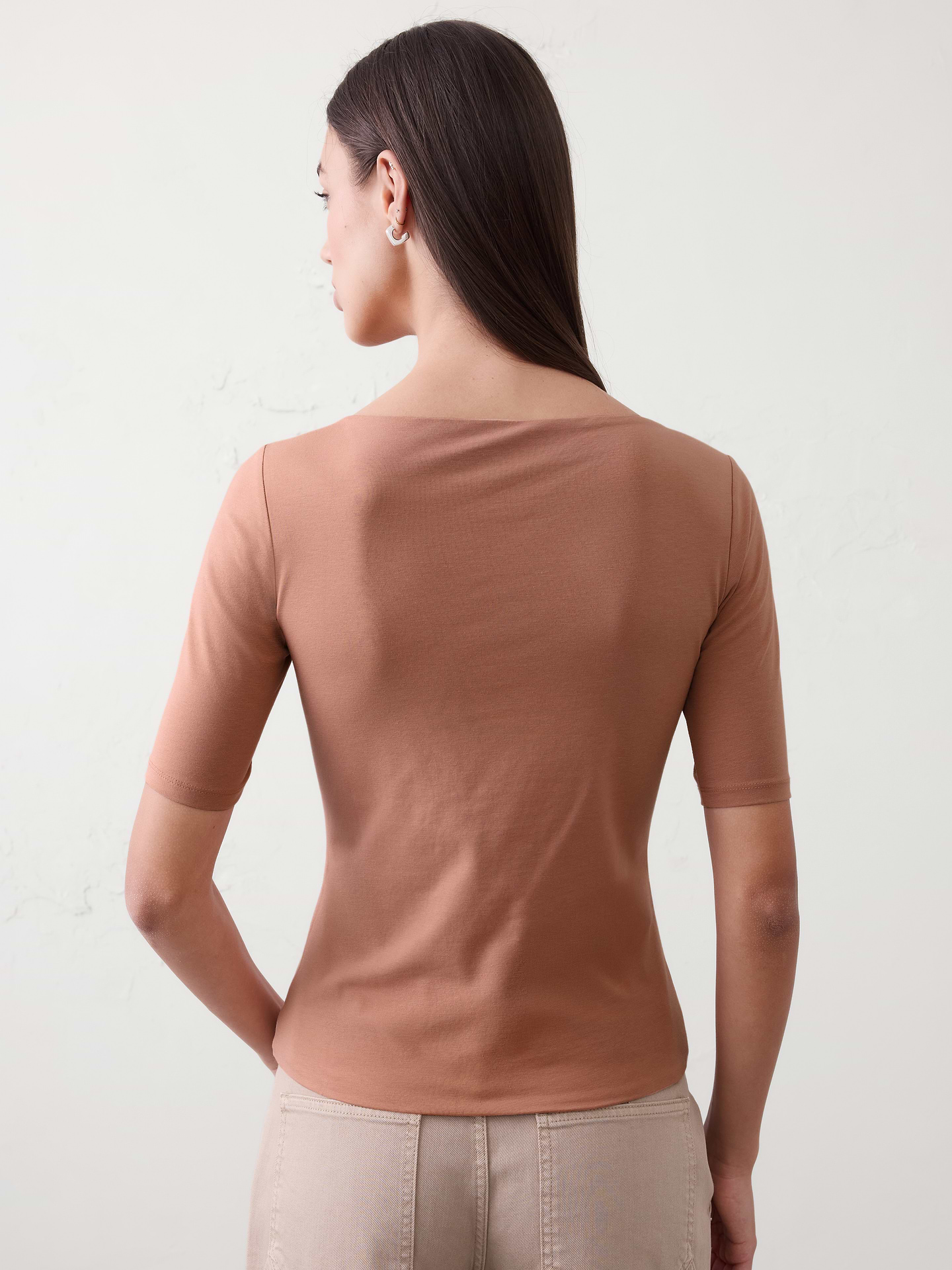 Image number 5 showing, Soft Stretch Elbow-Sleeve Top