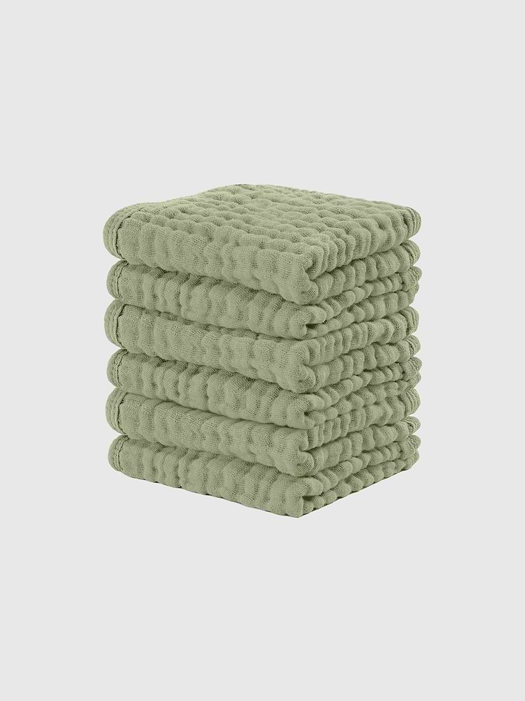 Image 1 of 5, Give your baby a softer, more comfortable bath while keeping them cleaner from head to toe with premium muslin cotton washcloths from Comfy Cubs., These baby washcloths are soft enough for delicate skin yet effective for everyday messes., They help lift dirt and milk residue during bath time without irritation., Perfect for washing little hands, faces, or bottoms from newborn stage and beyond., Each set comes in a gift-ready box ideal for baby showers., Comfy Cubs designs baby care essentials that combine function and comfort.
