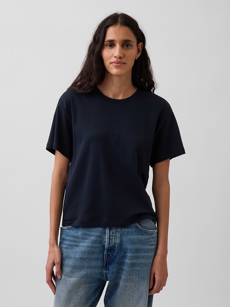 Image number 1 showing, Supima® Cotton Relaxed T-Shirt