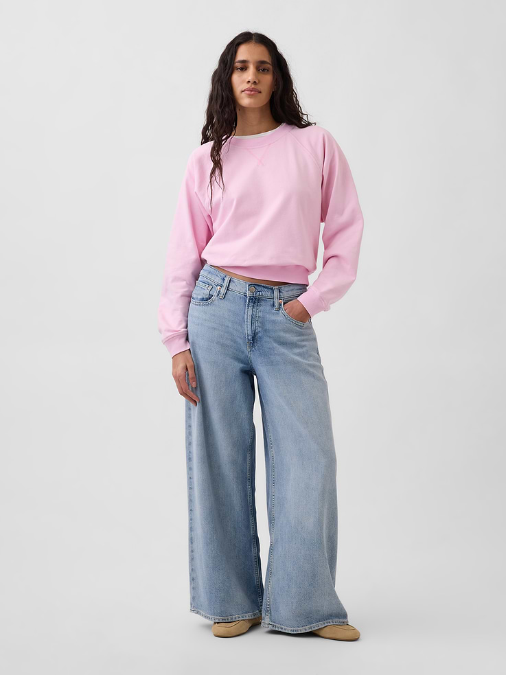 Image number 2 showing, VintageSoft Terry Raglan Sweatshirt