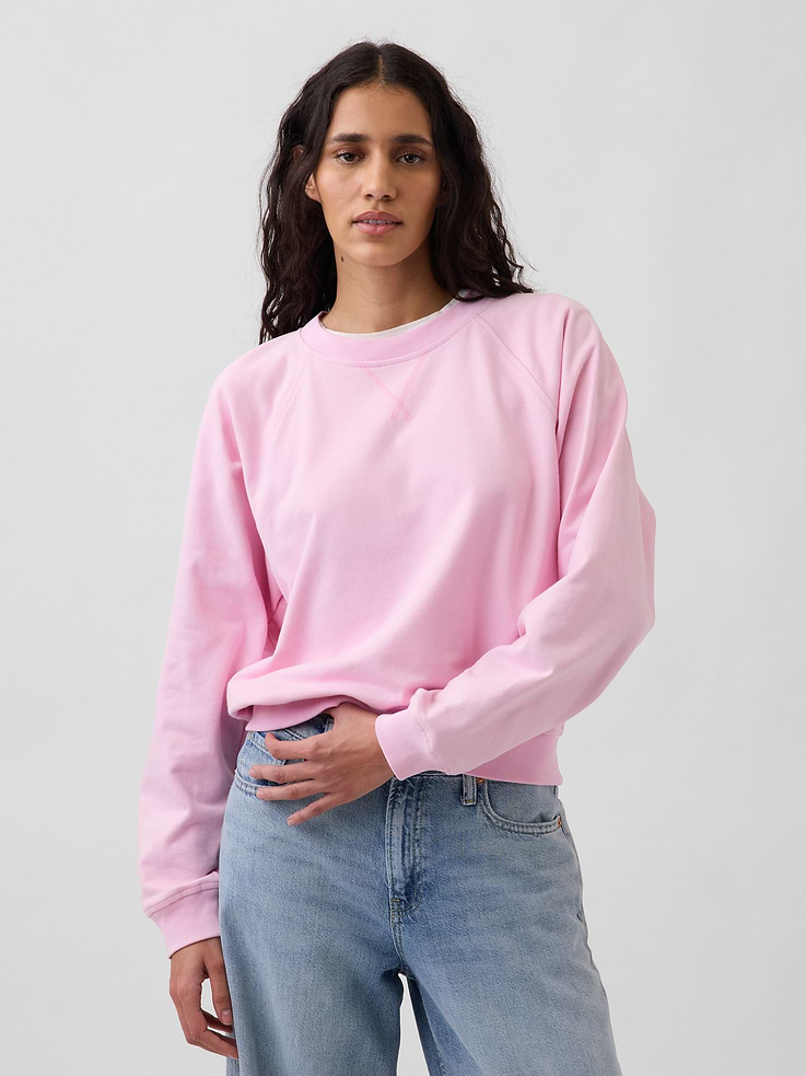 Image number 1 showing, VintageSoft Terry Raglan Sweatshirt