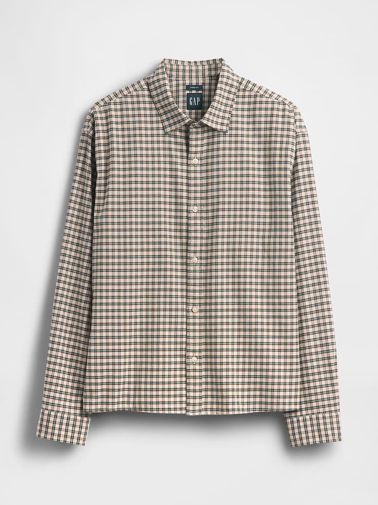 Image number 5 showing, Relaxed Crop Straight-Hem Oxford Shirt