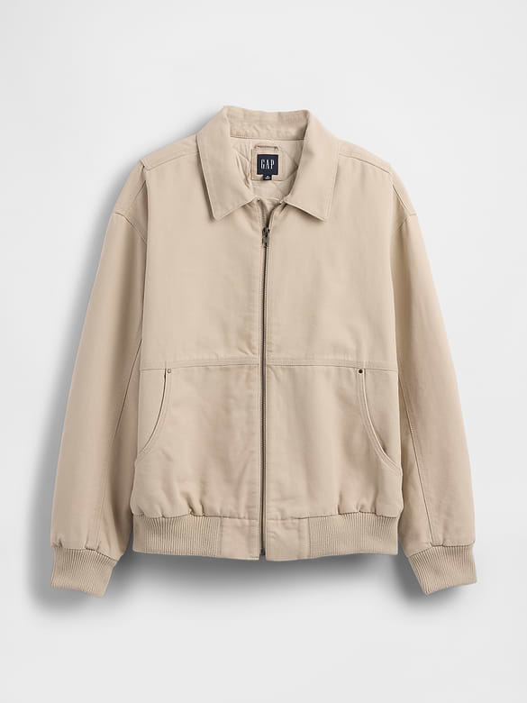 Canvas Bomber Jacket