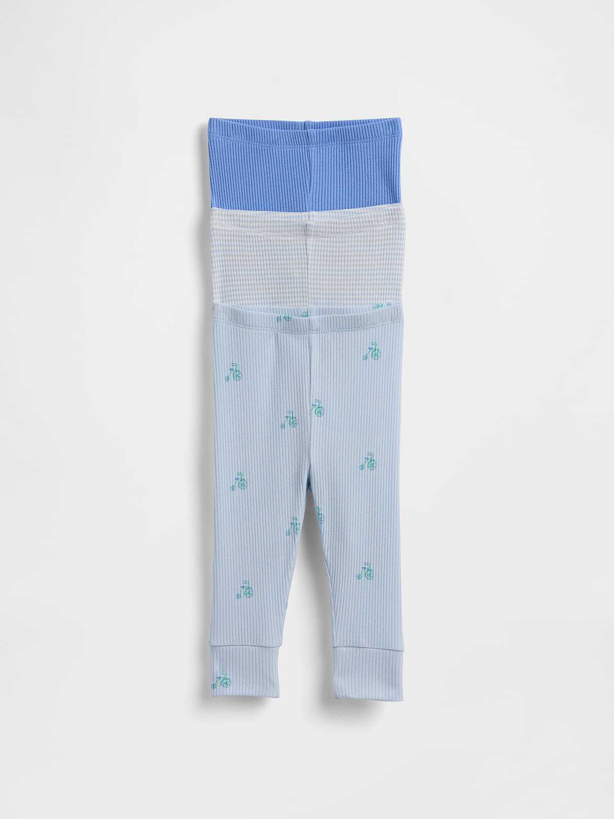 Baby First Favorites TinyRib Pull-On Pants (3-Pack)