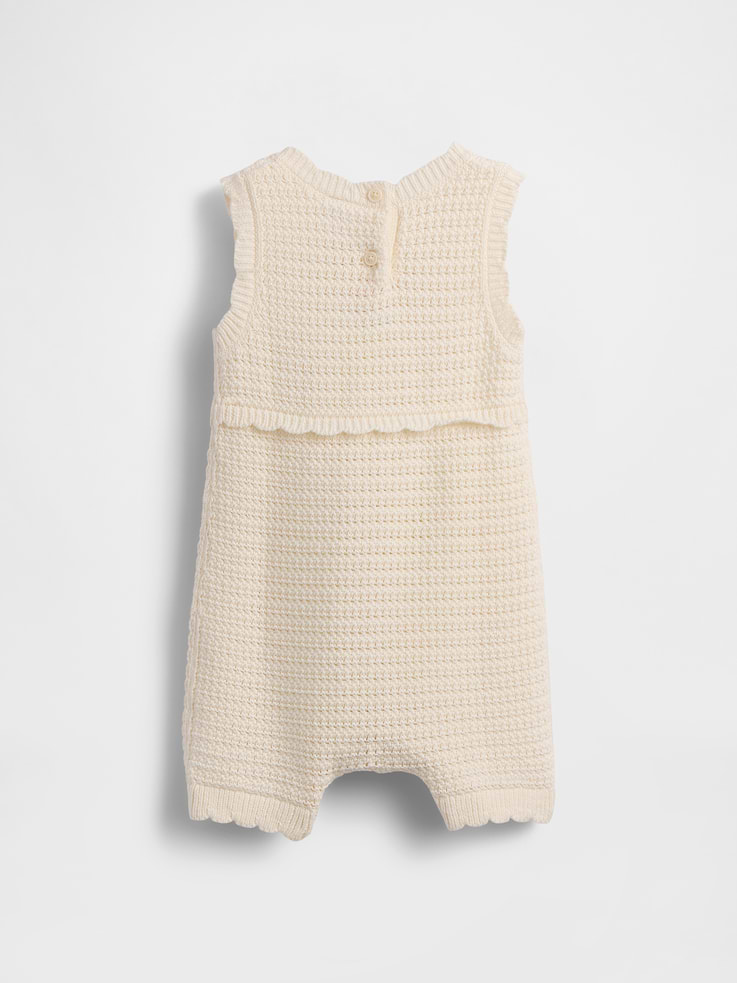 Image number 2 showing, Baby Ice Cream Crochet Shorty One-Piece