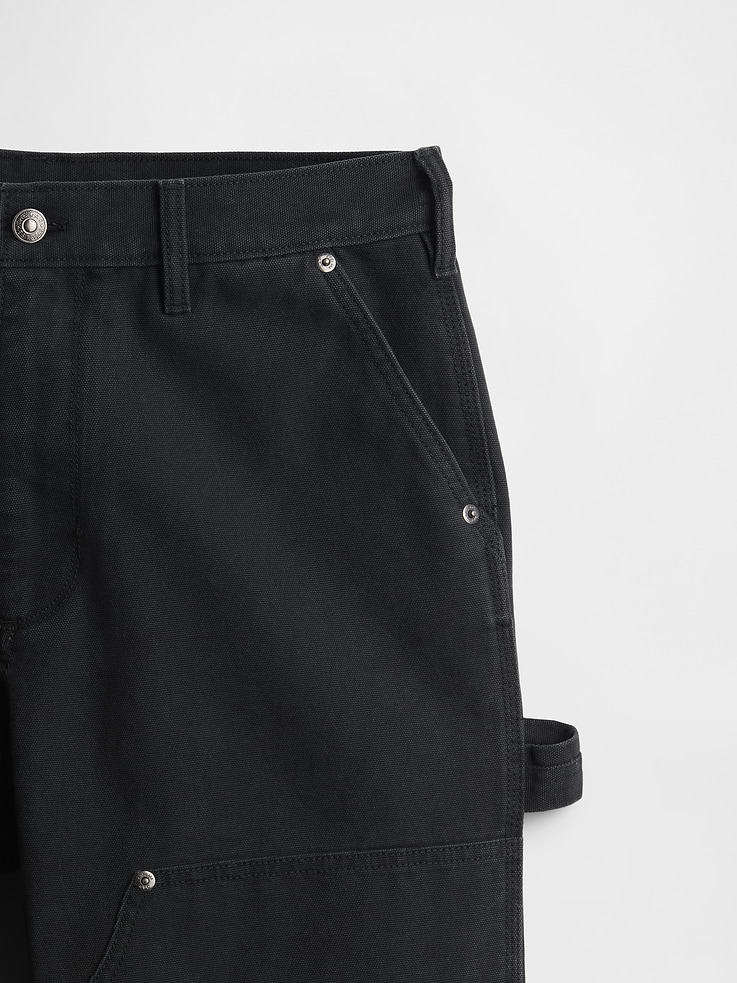 Image number 5 showing, '90s Loose Canvas Double-Knee Carpenter Pants