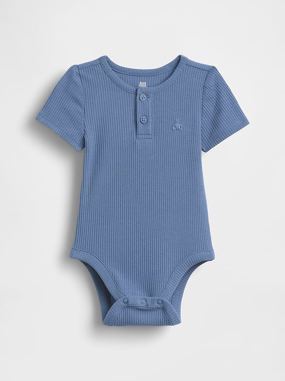 Baby First Favorites TinyRib Henley Bodysuit