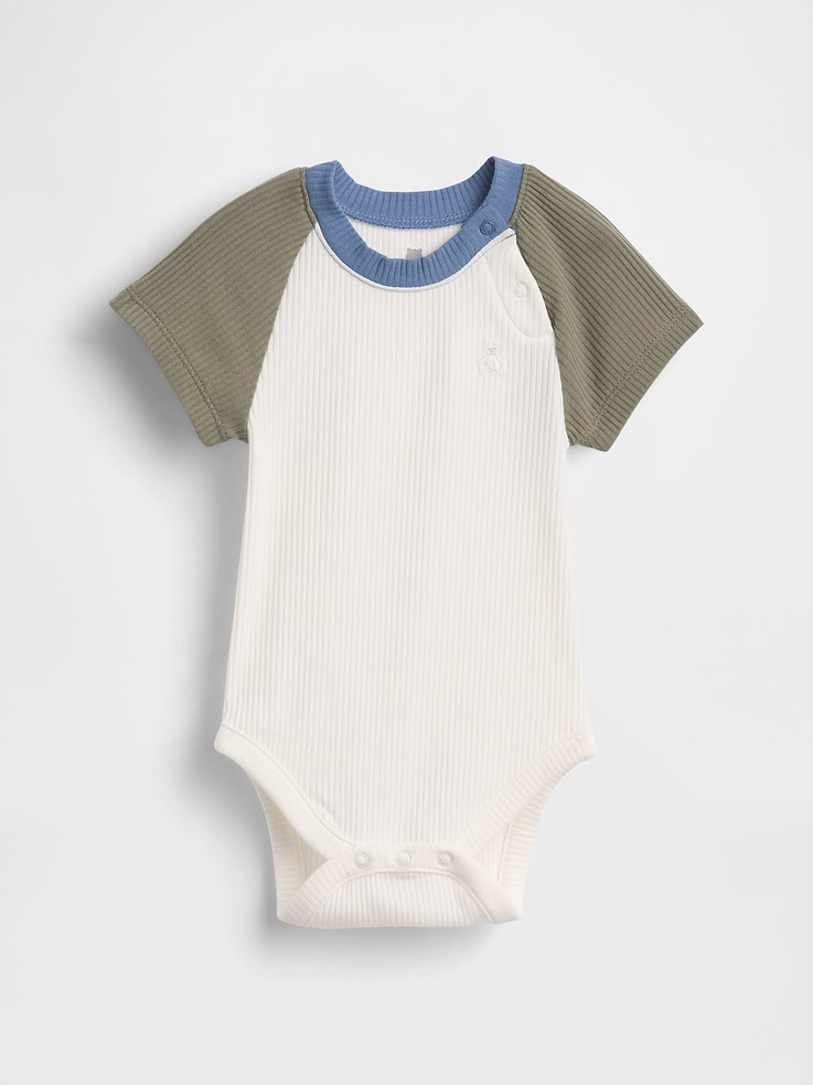 Image number 1 showing, Baby First Favorites TinyRib Raglan Bodysuit
