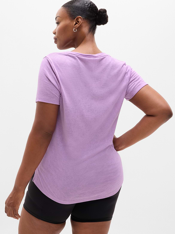 Breezy Scoop V-Neck Tee
