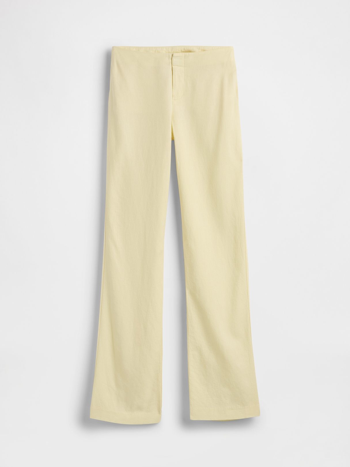 Low Rise Linen-Blend Flare Pants | Gap